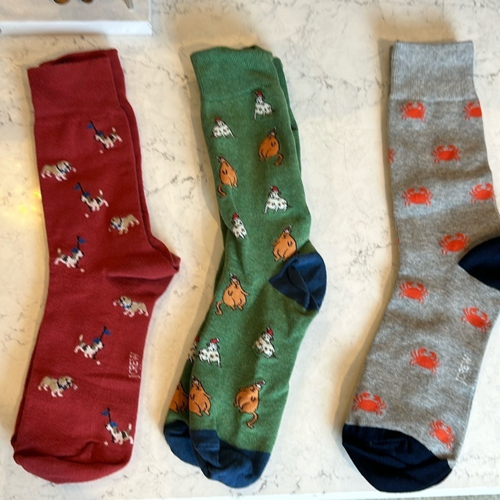 J Crew 3 pack of animal socks​